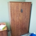 2 Door Autumn Maple Storage Cabinet, Locking